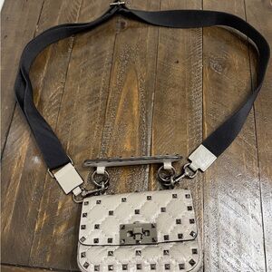 Valentino Garavani Mini Bag in Gray with Gunmetal Hardware